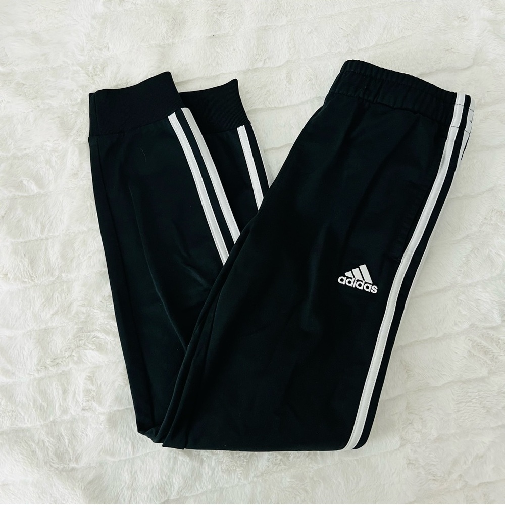 Adidas 3-Stripes Fleece Track Pants Black